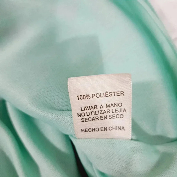 Hello Miss Womens Dress One Shoulder Bell Sleeve Mini Green Paisley Sz Small - Picture 12 of 14